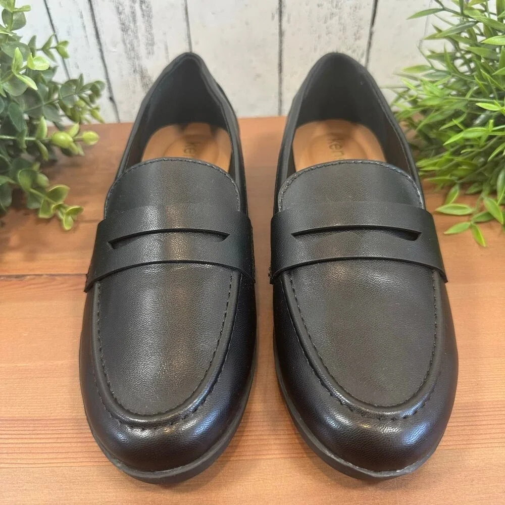 Kensie Women's Gitty Black Penny Loafers Size 9